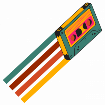 90'S Retro Cassette Tape